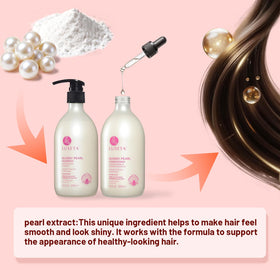 Texture du shampooing L LUSETA sur une main