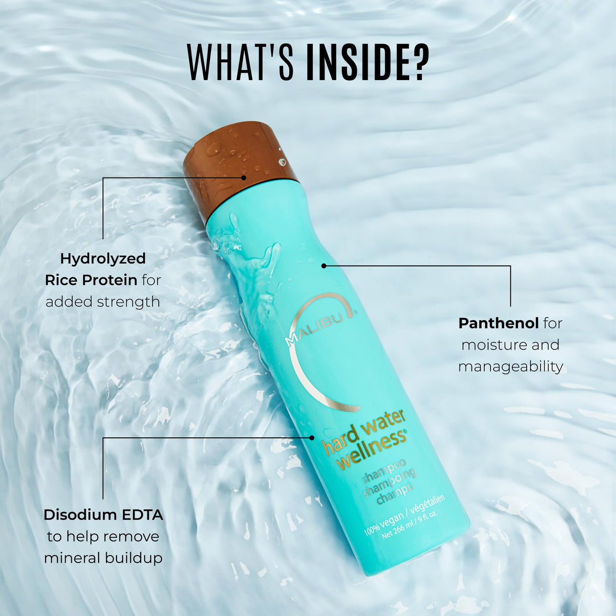 Texture du Shampooing Malibu C Hydratant