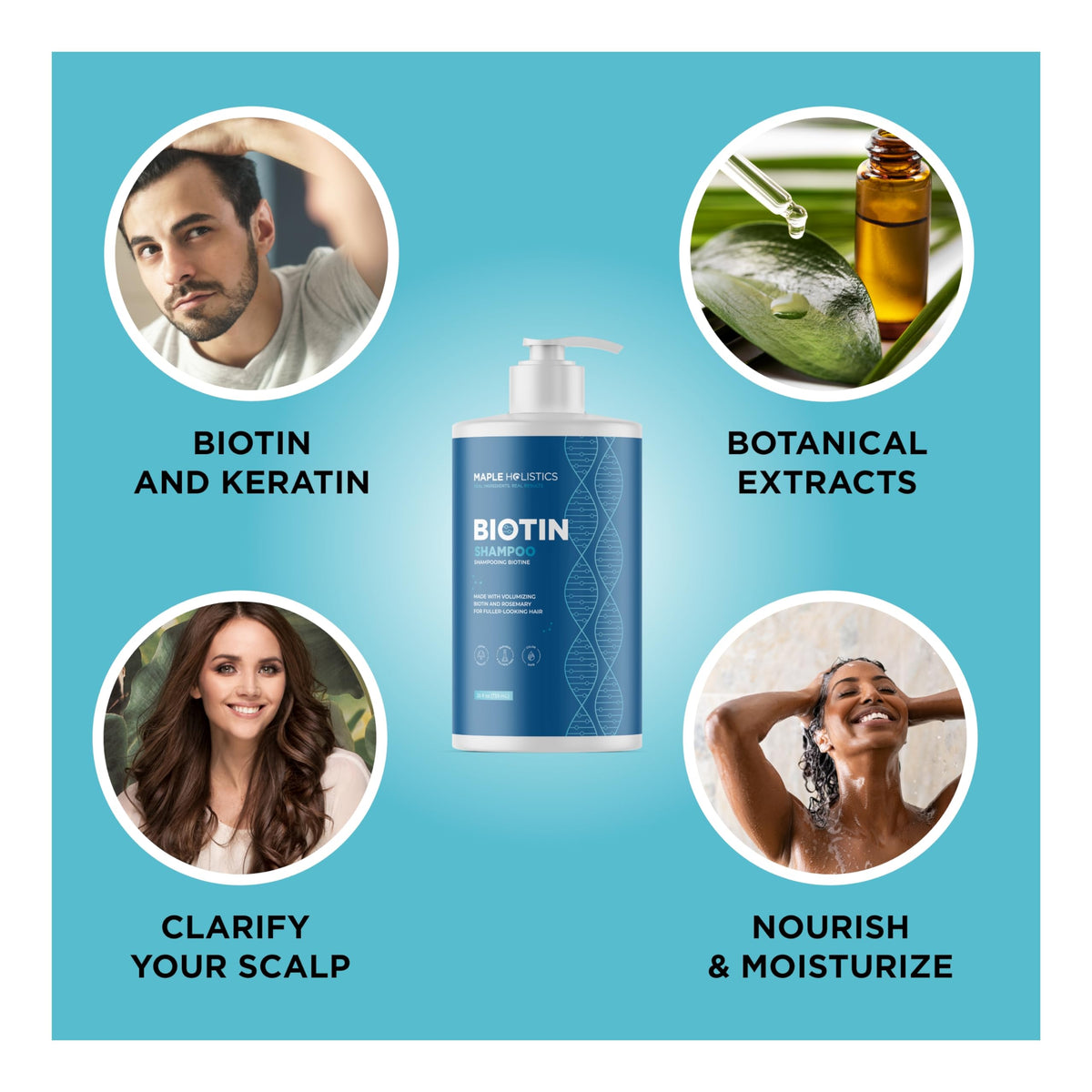 Texture du shampooing Maple Holistics sur la main