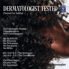 Texture du shampooing Nécessaire dans une main