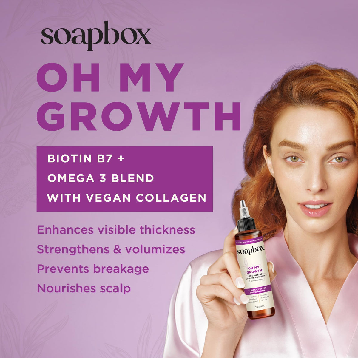 Texture du traitement capillaire Soapbox Oh My Growth