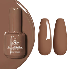 Texture du vernis à ongles en gel Latte Haze sur un pinceau