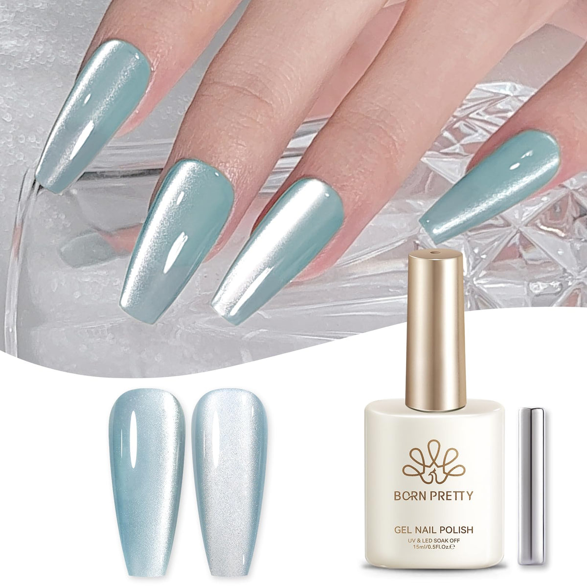 Texture du vernis gel Cat Eye Magnétique avant application