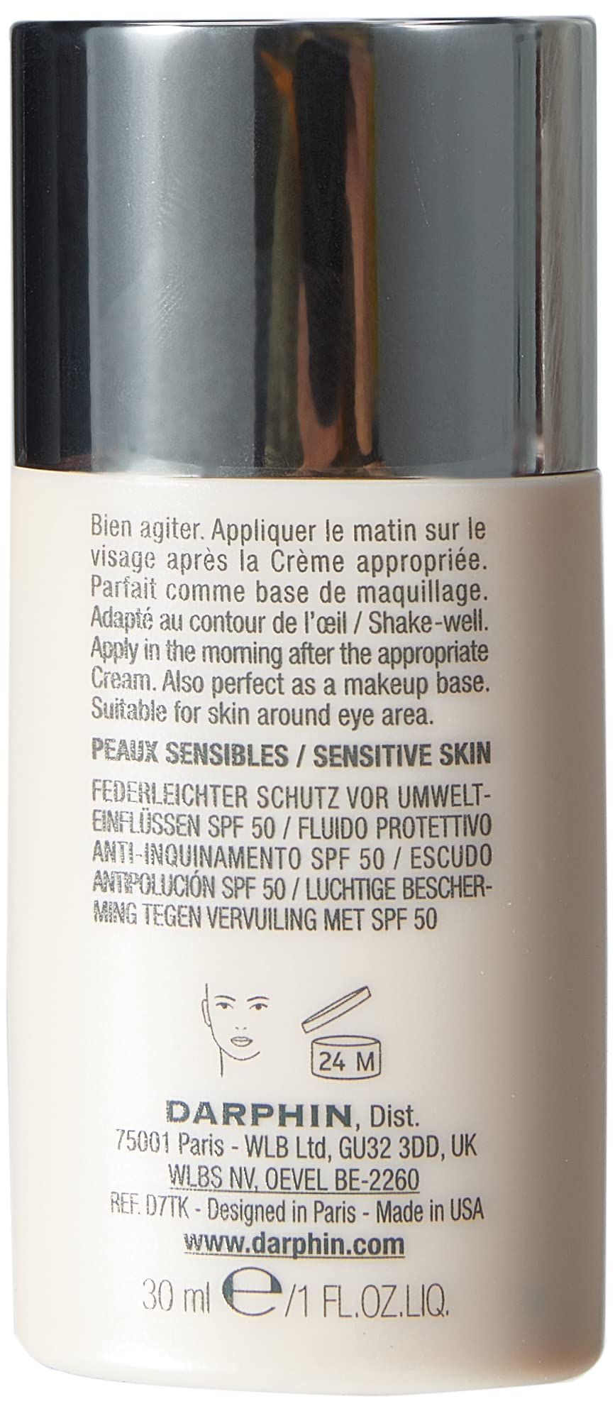 Texture fluide de la Crème Légère Darphin Intral