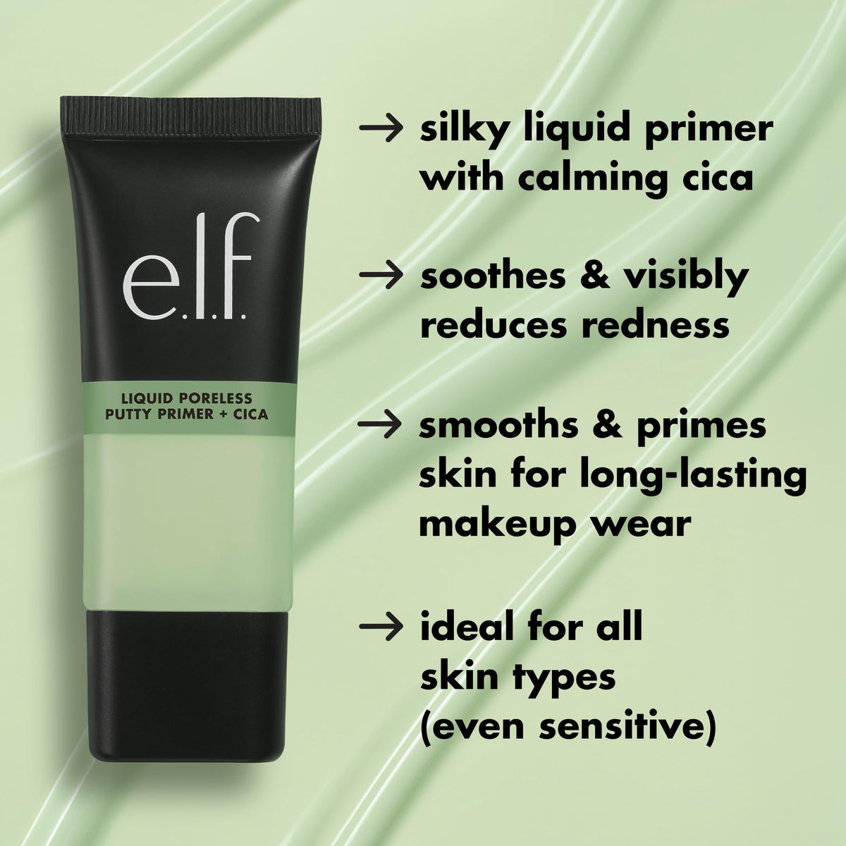 Texture fluide du Primer e.l.f. en gros plan