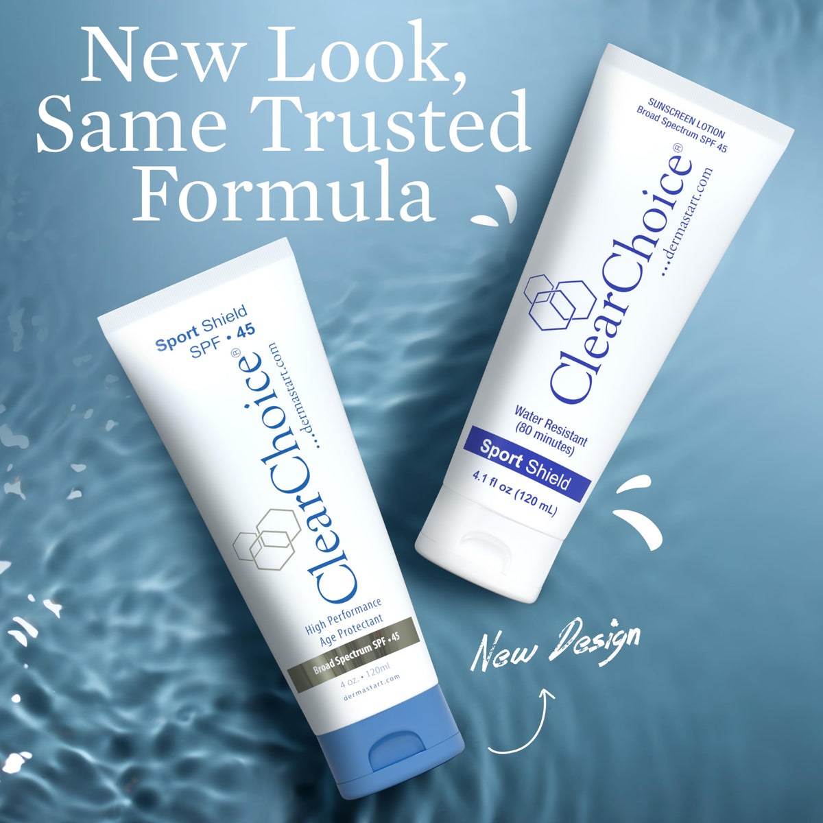 Texture légère de la crème solaire ClearChoice sur la peau