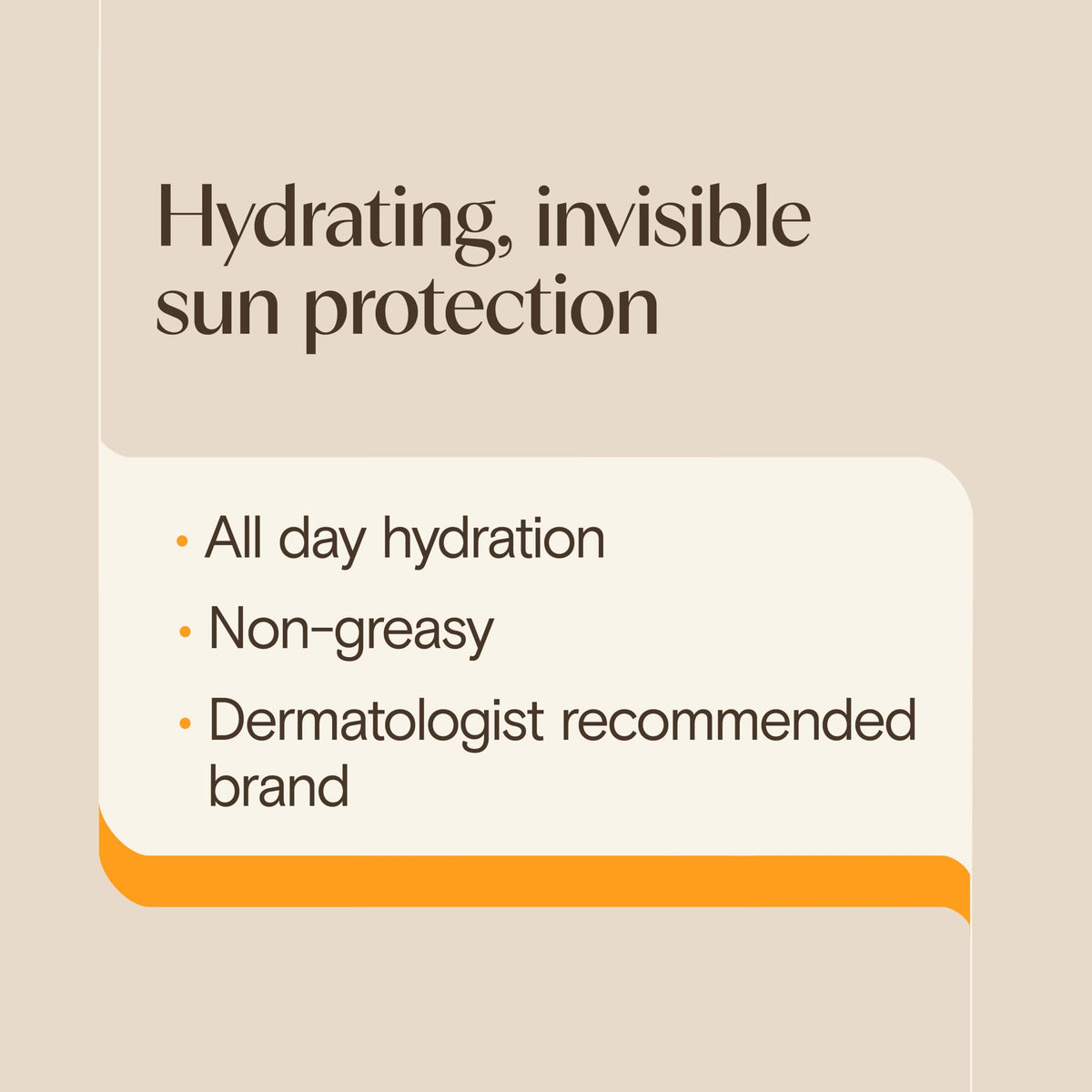 Texture légère de la lotion solaire Aveeno sur la peau