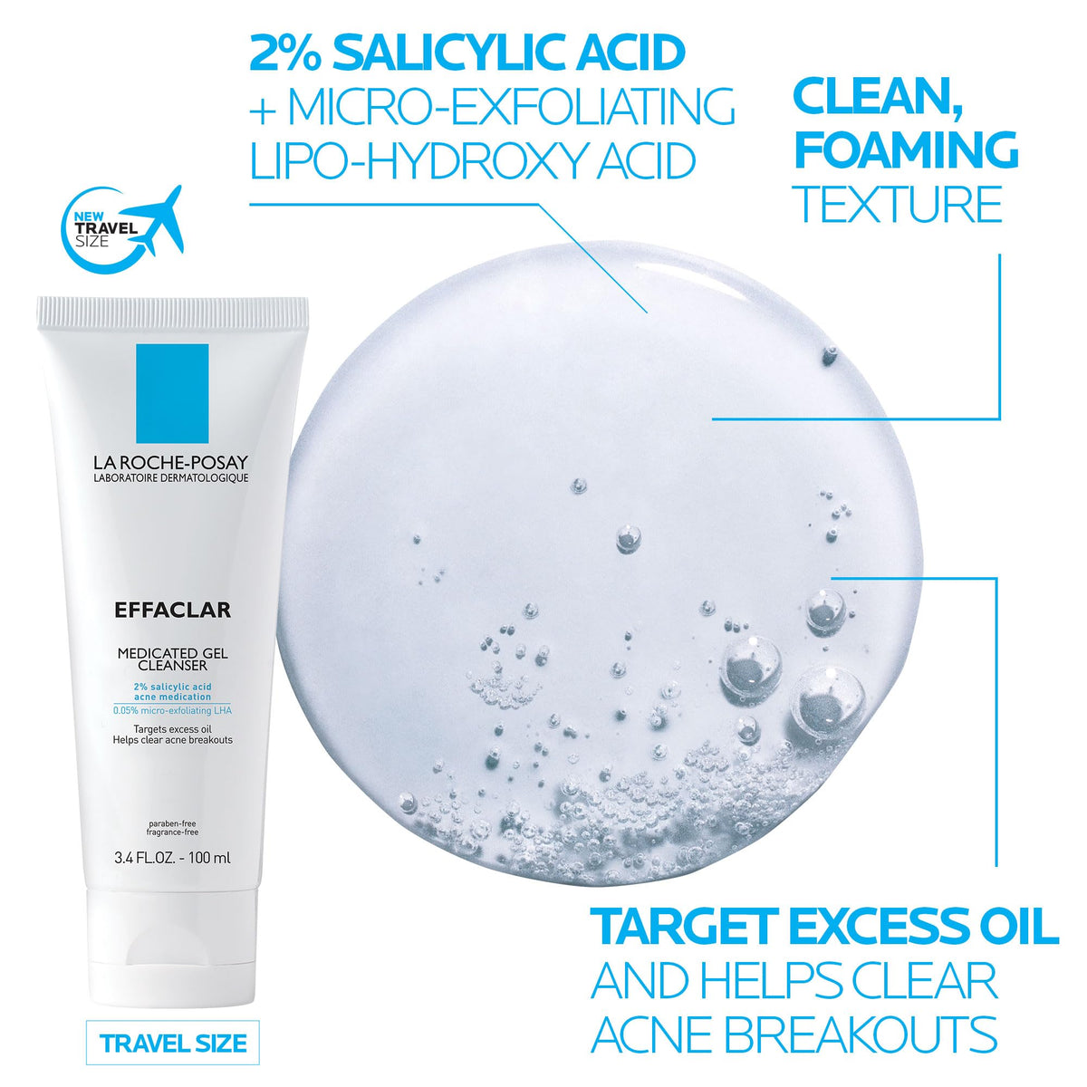 Texture légère du gel hydratant La Roche-Posay