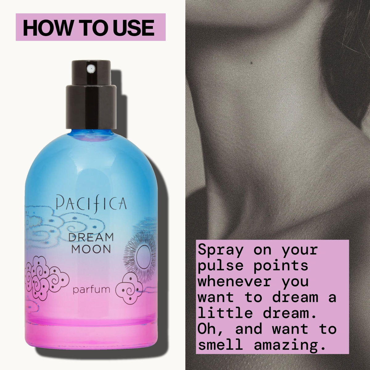 Texture légère du parfum Pacifica Dream Moon