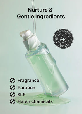 Texture légère du sérum celimax sur une main