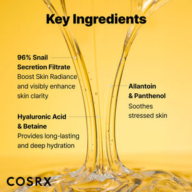 Texture légère du sérum COSRX sur la peau