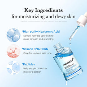 Texture légère du sérum PDRN Multi Peptide medicube sur la peau
