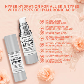 Texture légère du sérum Vitamine C HealthyDerm sur un doigt