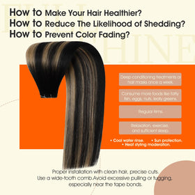 Texture soyeuse des cheveux Remy des extensions Full Shine