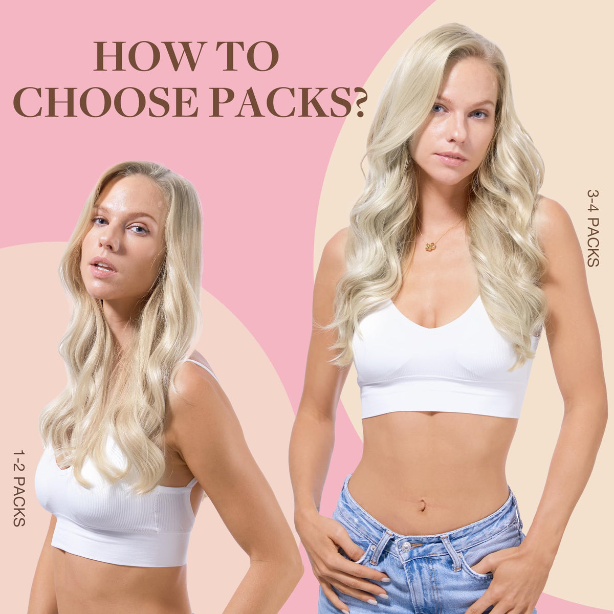 Texture soyeuse des extensions GOO GOO cheveux humains