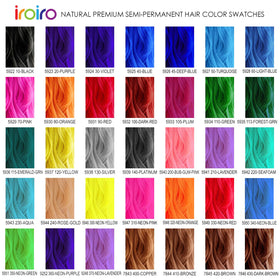 Textures de la crème de coloration iroiro