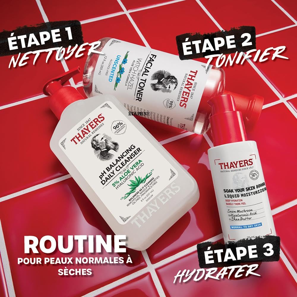 THAYERS Soak It Up Hydratant 80h application sur la peau