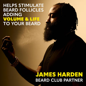 The Beard Club huile de croissance de barbe Biotin en utilisation quotidienne