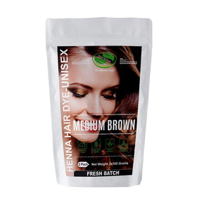 The Henna Guys Teinture Végétale pour Cheveux Brun Moyen 100g - Vue de face