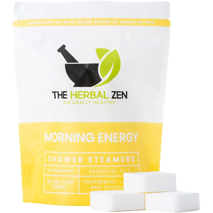 The Herbal Zen tablettes de douche aromathérapie énergisantes paquet de 10