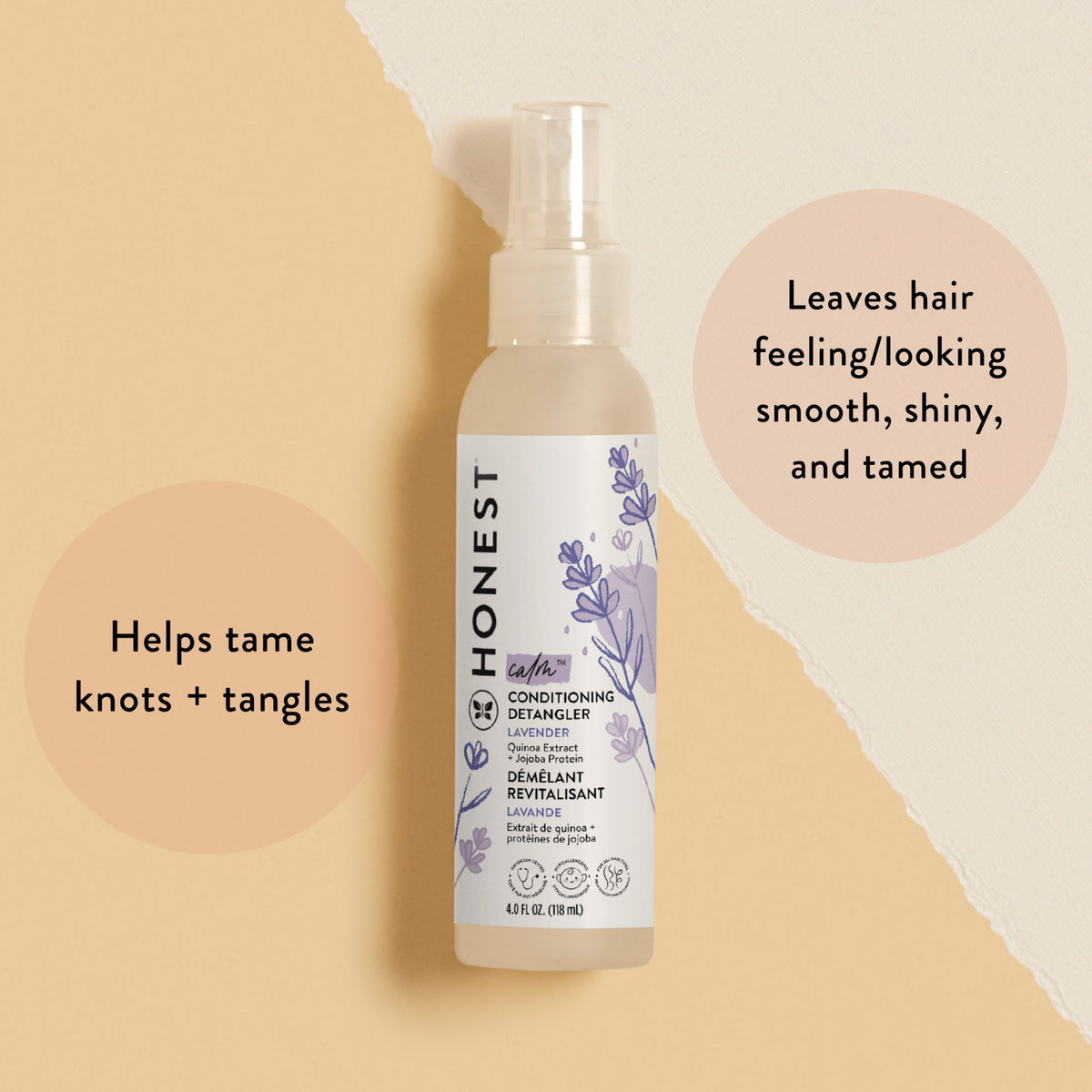 The Honest Company Démêlant Capillaire Lavande 118 ml vue arrière