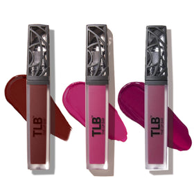 The Lip Bar Liquid Matte 3 pack avec teintes Playmate, Brickhouse, Muse
