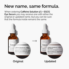 The Ordinary Sérum Contour des Yeux Caffeine 5% + EGCG 30 ml sur un fond neutre