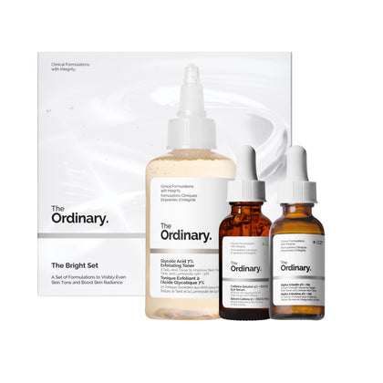 The Ordinary The Bright Set incluant le tonique et les sérums