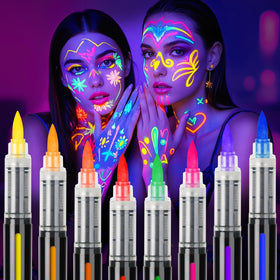 ThEast Peinture Corporelle UV 8 Couleurs Néon vue de face