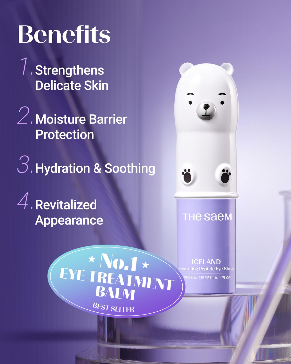THESAEM Stick Hydratant Peptide pour les Yeux avec capuchon de protection