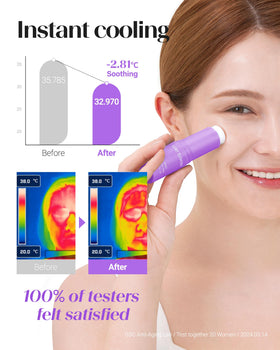 THESAEM Stick Hydratant Peptide pour les Yeux en application sur la peau