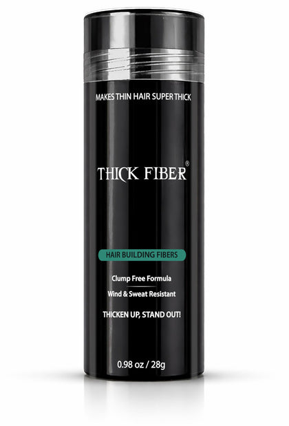 Thick Fiber Fibres Capillaires 28g Brun Moyen avant utilisation