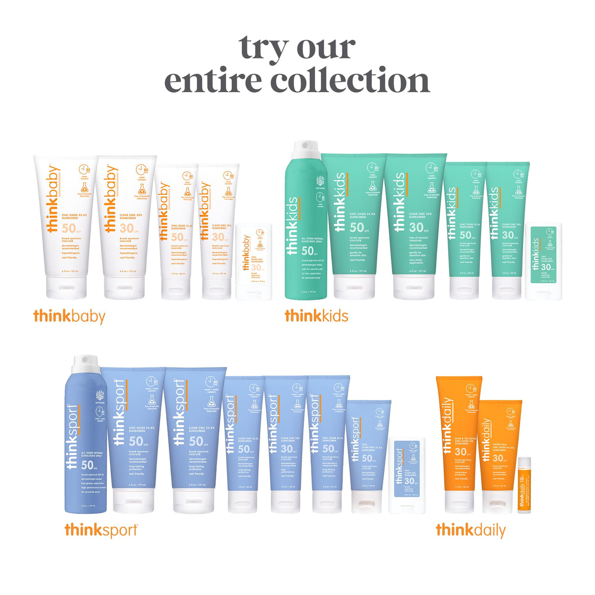 THINK Crème Solaire En Spray Enfant SPF 50+ dans un cadre extérieur