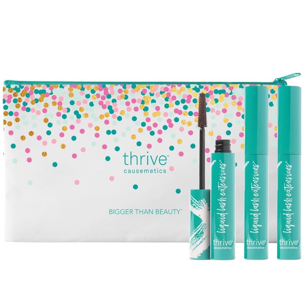 Thrive Causemetics Mascara Tubing 3 Pack vue de face avec packaging