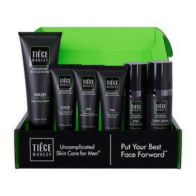 Tiege Hanley Kit de Soins de la Peau Anti-Âge pour Hommes - Vue de face