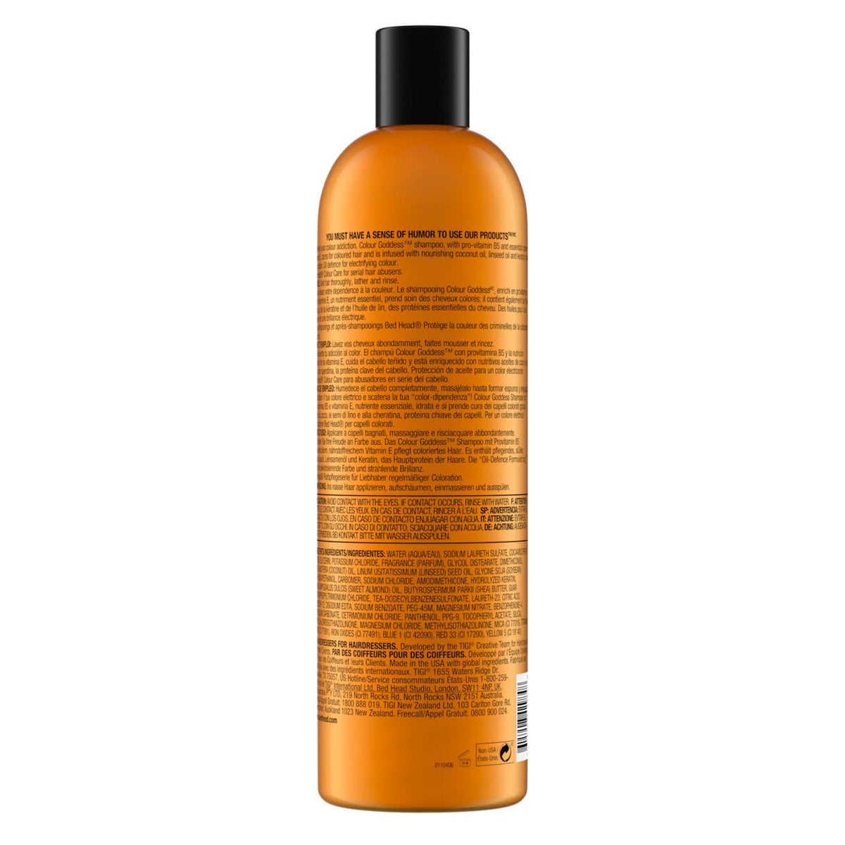 TIGI Colour Goddess Shampoo et Après-shampoing ensemble sur fond neutre