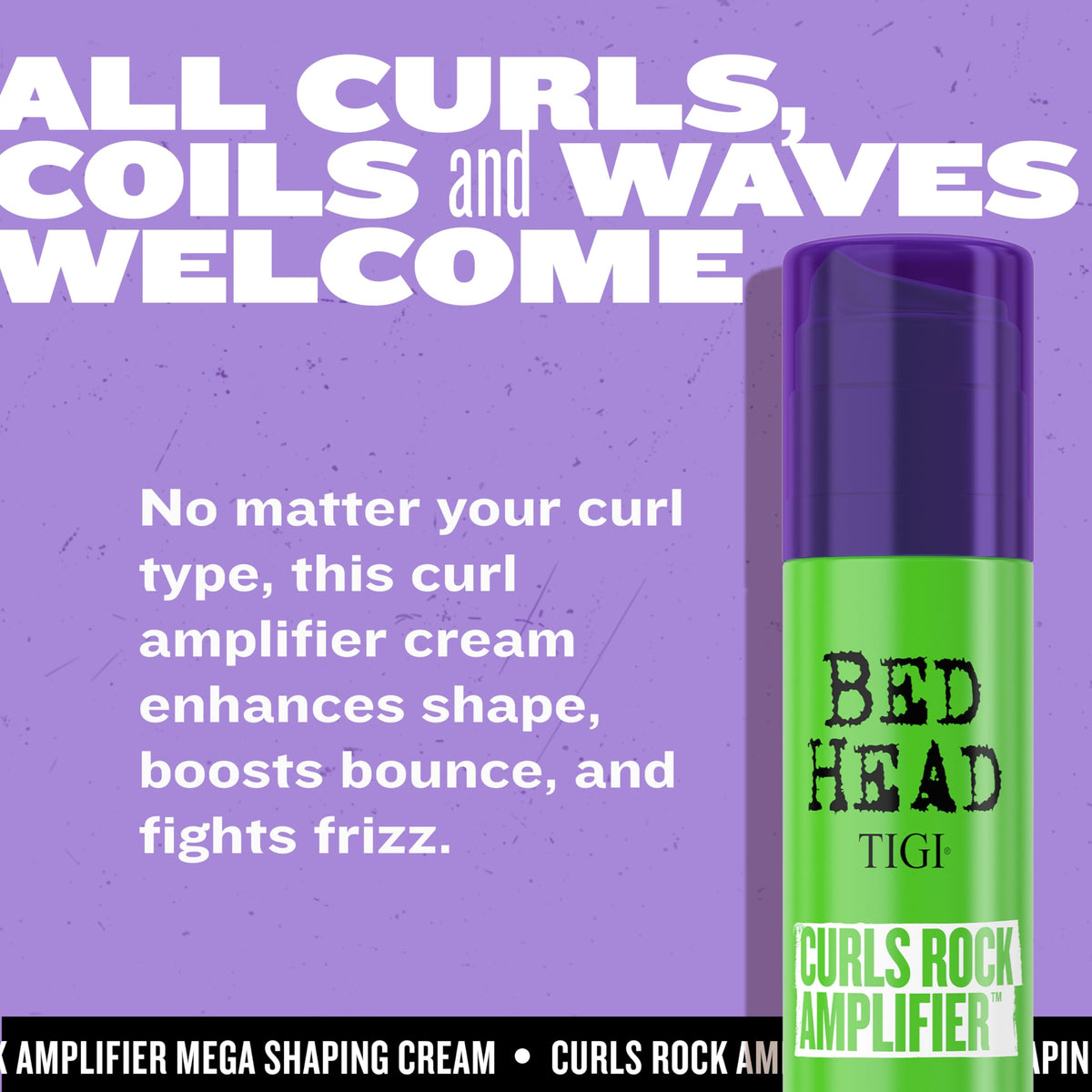 TIGI Crème Amplificatrice de Boucles 159g avec fruits d'été en arrière-plan