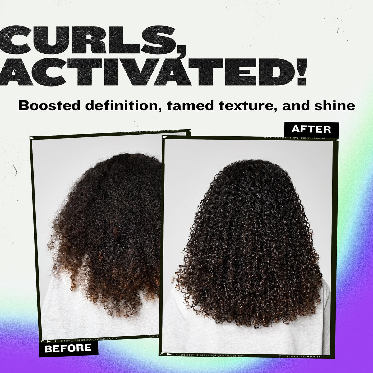 TIGI Foxy Curls crème contour application sur cheveux
