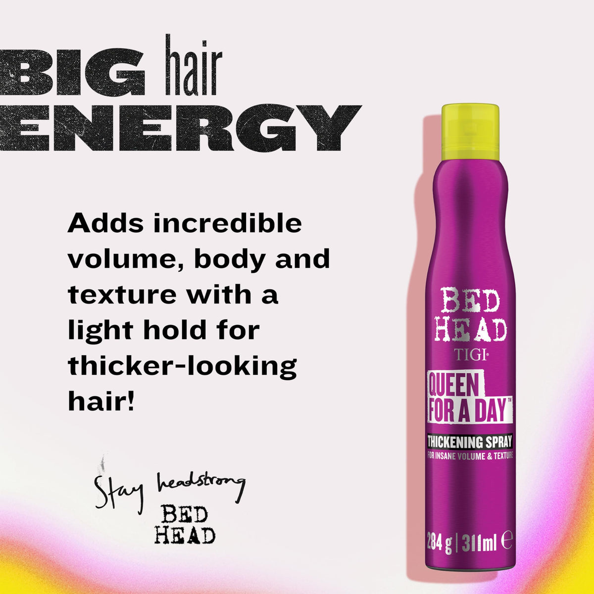 TIGI Spray Volumisant Queen For A Day 300ml côté
