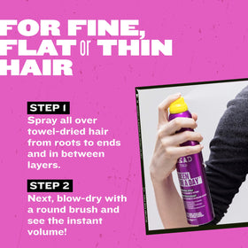 TIGI Spray Volumisant Queen For A Day 300ml en gros plan