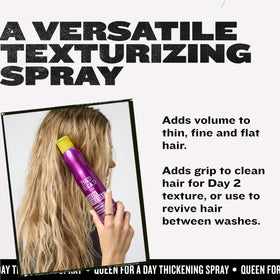 TIGI Spray Volumisant Queen For A Day 300ml en utilisation