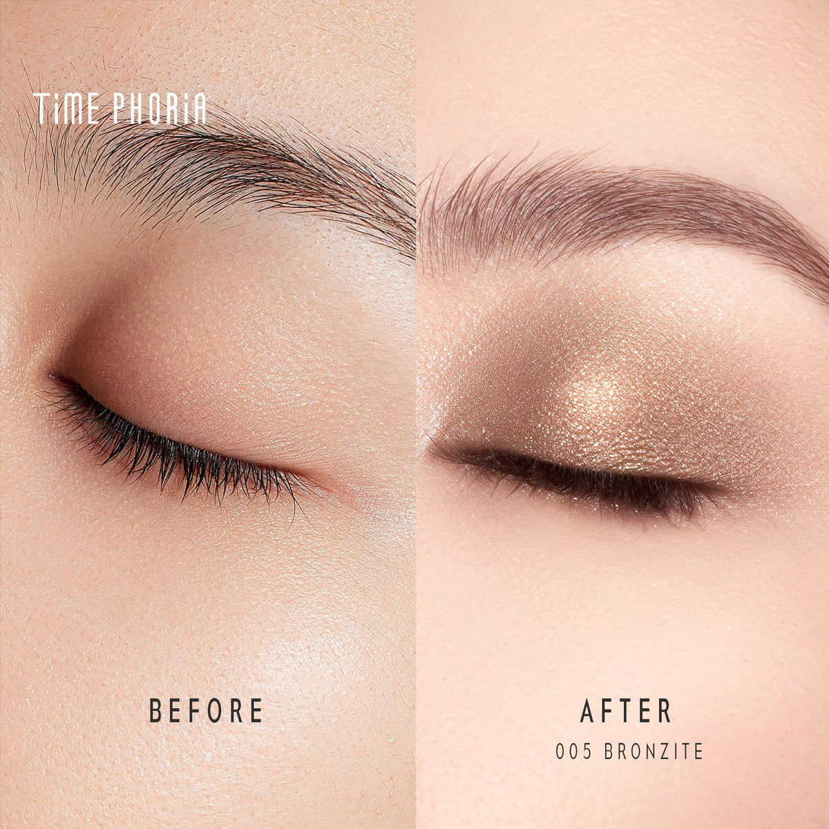 TIMEPHORIA Illumina Jelly Gel Eyeshadow Stick 005 Bronzite application sur paupière