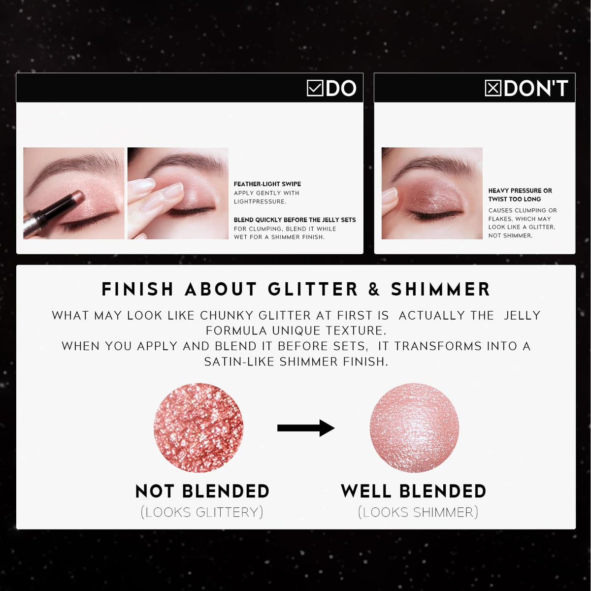 TIMEPHORIA Illumina Jelly Gel Eyeshadow Stick 006 Topaz en situation