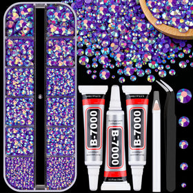 TINKRSTUFF Strass en Résine AB Violet Foncé vue de face