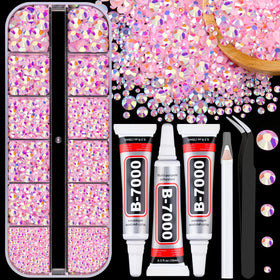 TINKRSTUFF Strass en résine jelly rose clair avec boîte et outils