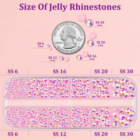 TINKRSTUFF Strass plats de différentes tailles pour DIY