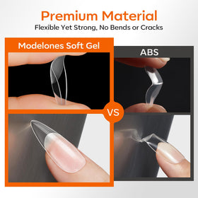 Tips d'ongles modelones en utilisation dans un salon