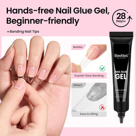 Tips d'ongles pré-numérotés du kit d'extension d'ongles beetles