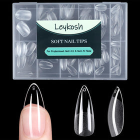 Tips d'ongles stiletto LEYKOSH 216 pièces vue de face