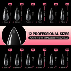 Tips ongulaires UNA GELLA à côté de vernis à ongles